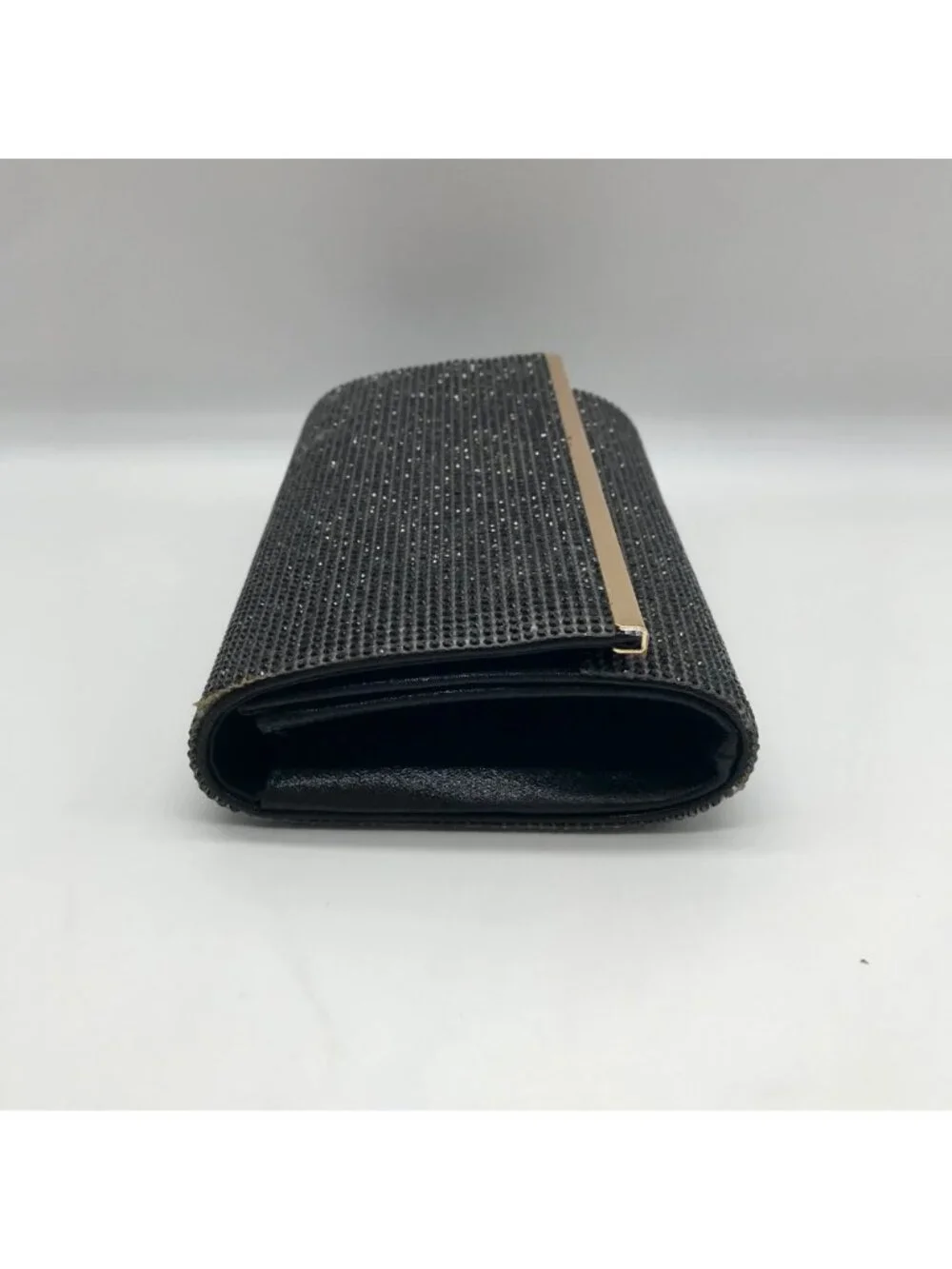 I.N.C. International Concepts Black Microstone Badazzled Caitlyn Clutch